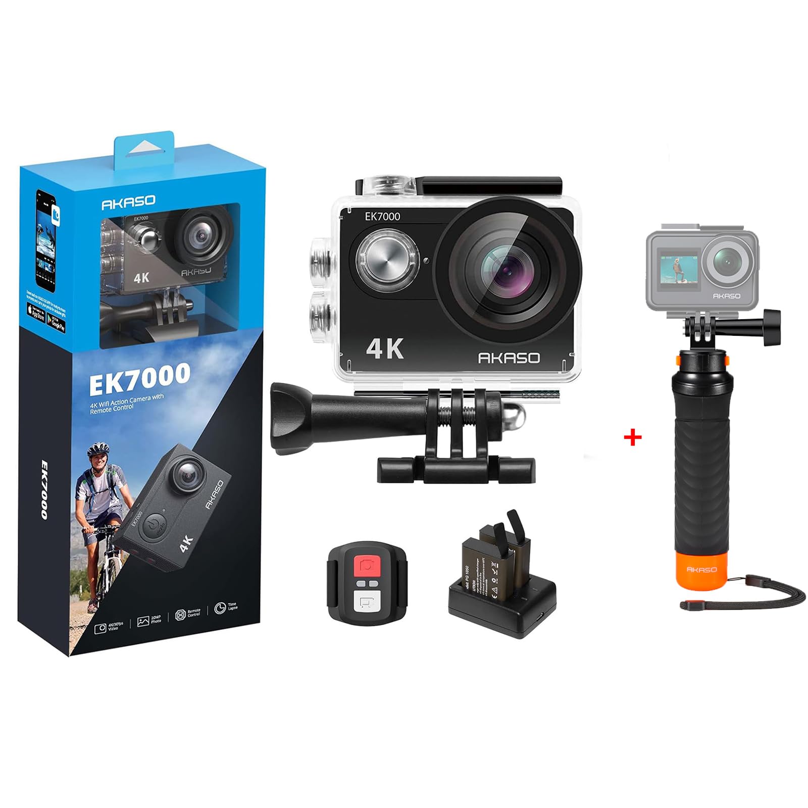 Amazon.com : AKASO EK7000 Action Camera with Waterproof Floating